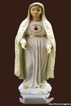 Tượng Đức Mẹ Fatima 60cm màu trắng