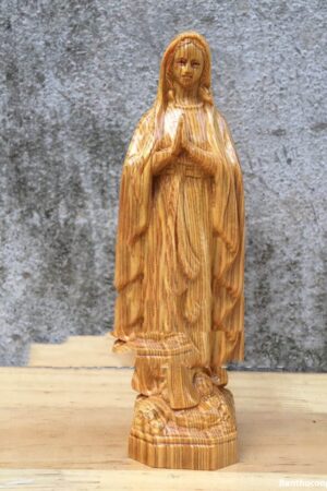 Tượng đức mẹ lộ đức bằng gỗ