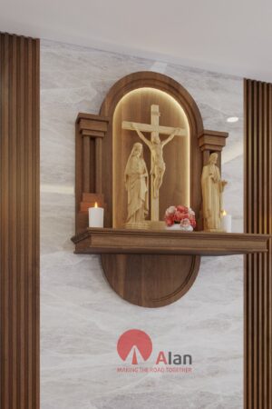 Bàn thờ công giáo - Mẫu CA04
