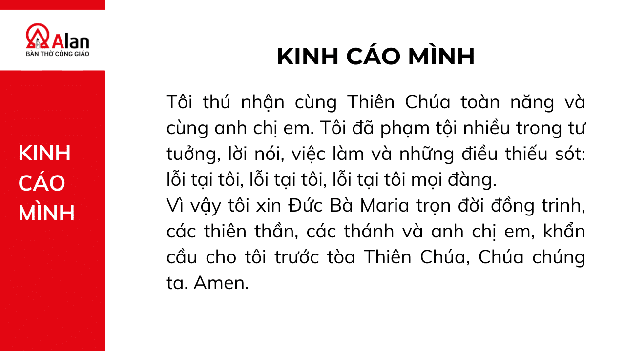 KINH CÁO MÌNH